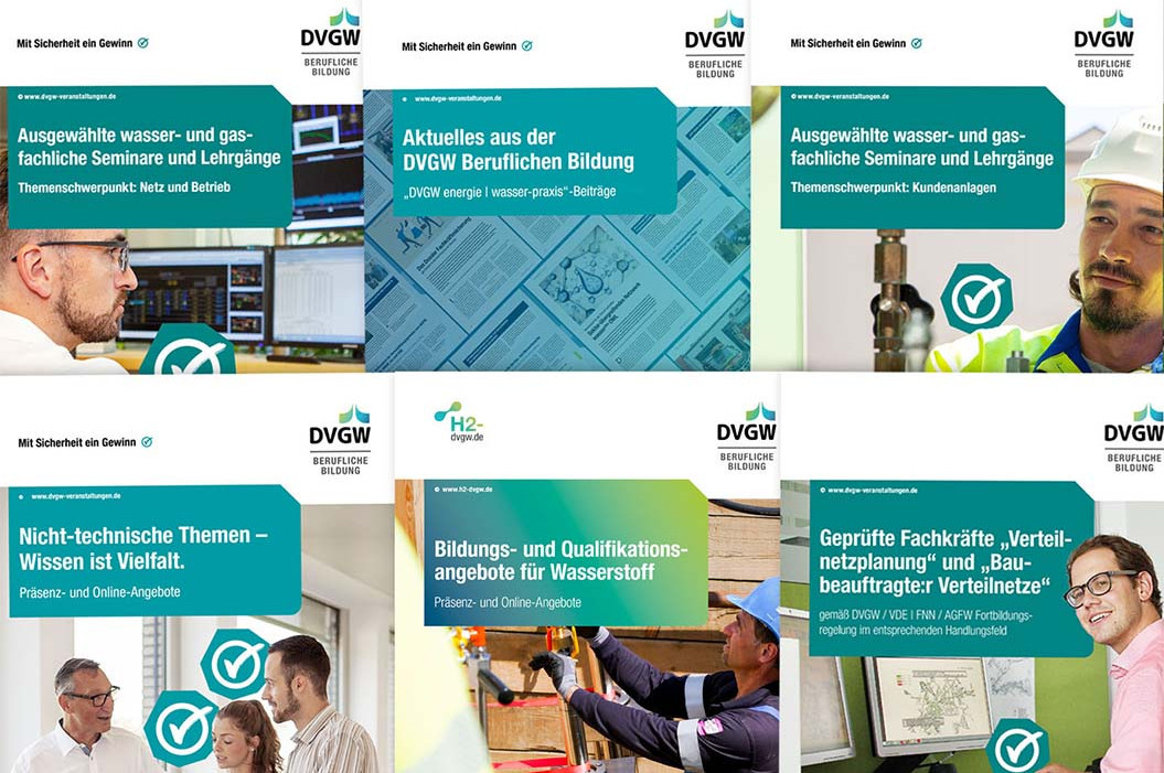 Publikation Collage DVGW Berufliche Bildung