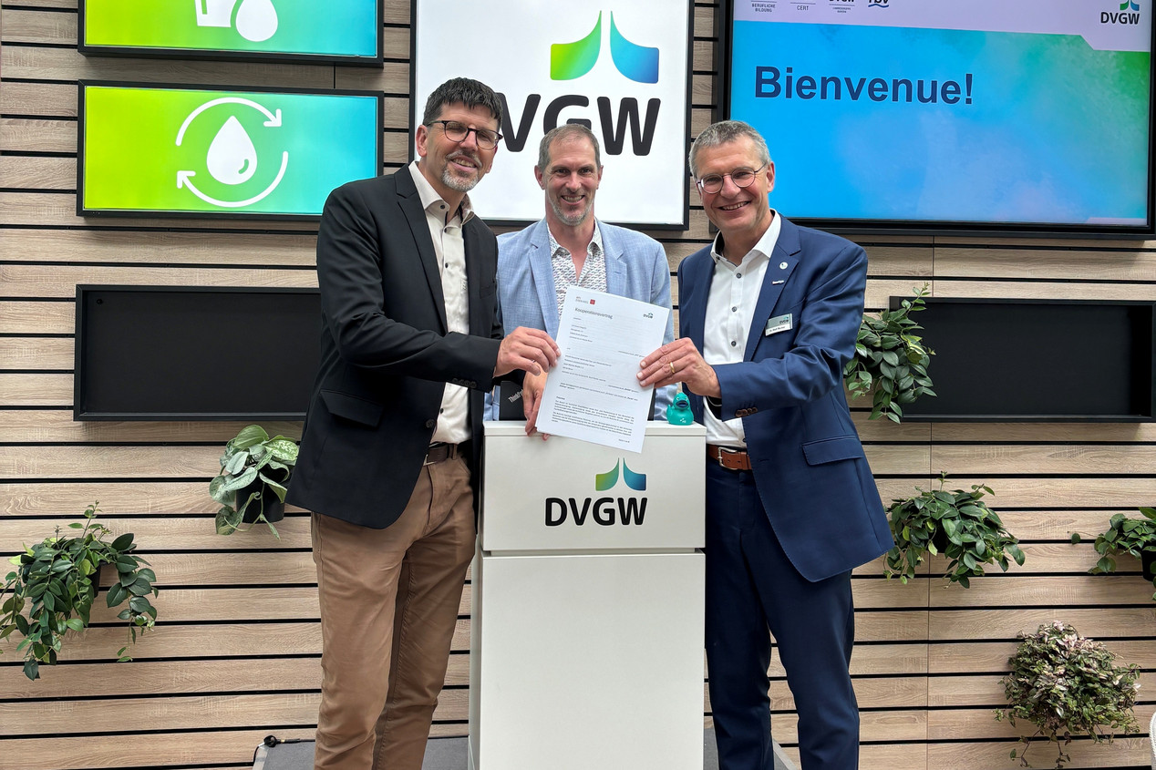 Unterzeichnung der Weiterbildungspartnerschaft zwischen DVGW und HTI 