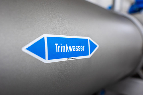 Trinkwasserleitung im Wasserwerk
